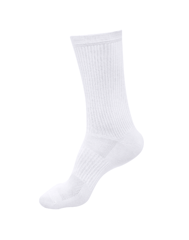 Шкарпетки чоловічі логотип збоку, білі - Фото 8