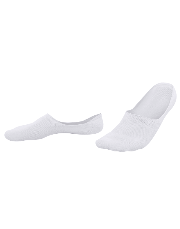Чоловічі шкарпетки слідочки, білі - Фото 4