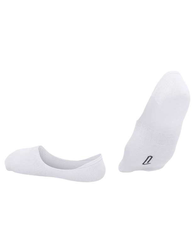 Чоловічі шкарпетки слідочки, білі - Фото 5