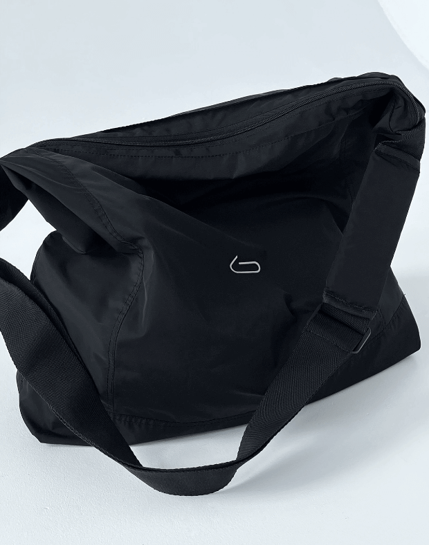 Спортивна сумка-шопер, чорна - Фото 1