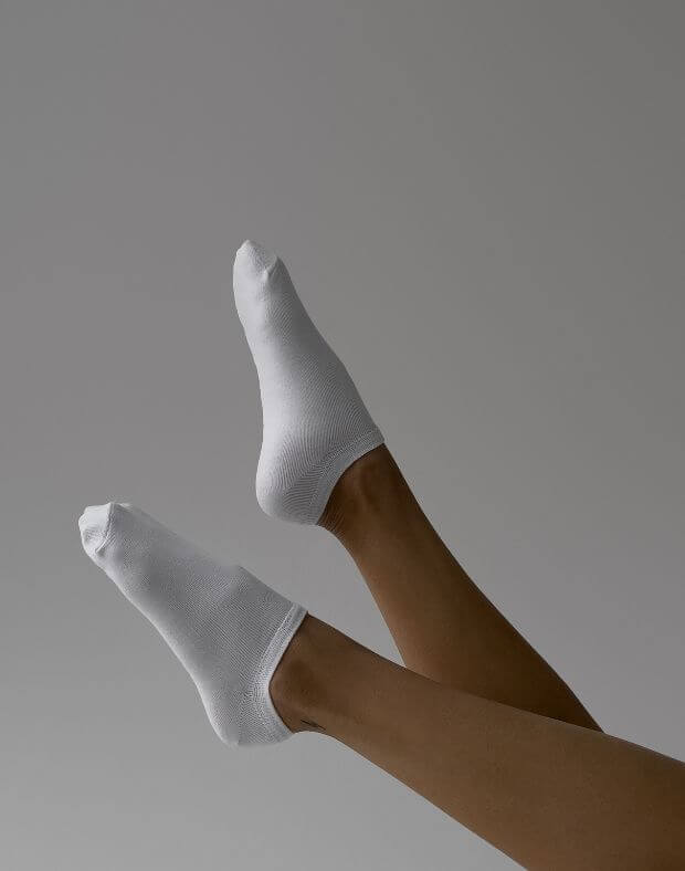 Низькі шкарпетки, білі - Фото 4