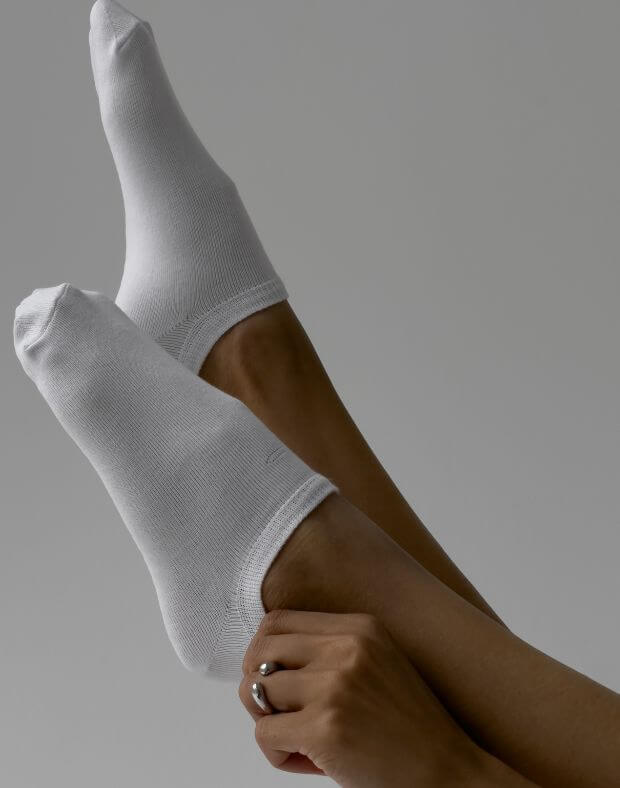 Низькі шкарпетки, білі - Фото 2