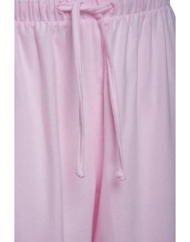 Штани піжамні байкові, рожеві - Фото 8