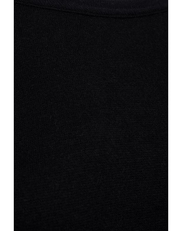 Лонгслів з ангори базовий, чорний - Фото 8