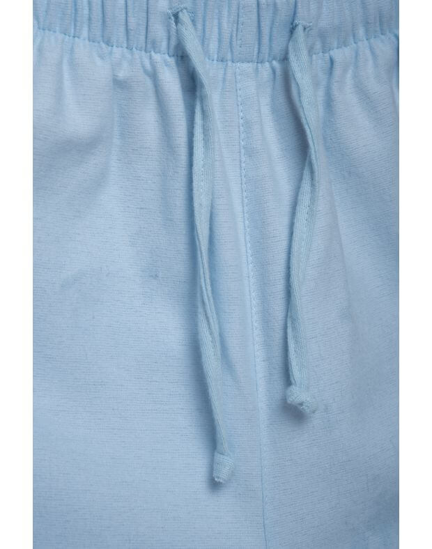 Штани піжамні байкові, синьо-блакитні  - Фото 8