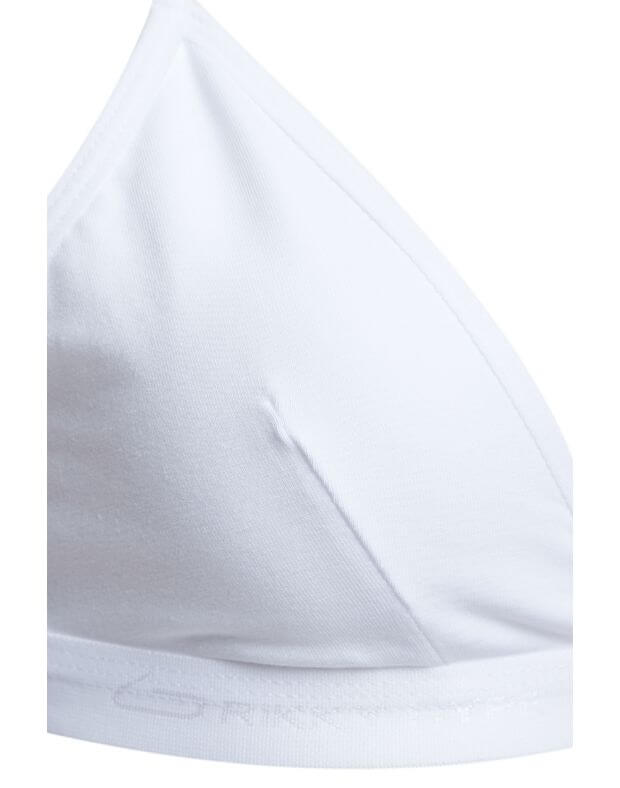 Ліф білизняний бавовняний з трикутними чашками, білий - Фото 8