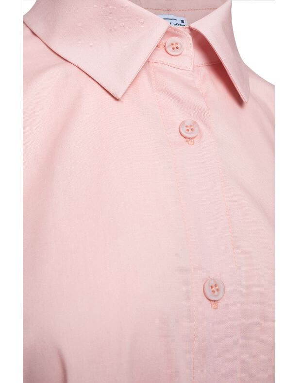 Сорочка піжамна з попліну з широким рукавом, cвітло-рожева - Фото 8