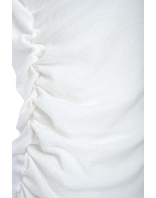 Longsleeve z angory asymetryczny na jednym ramieniu, mleczarnia - Фото 8