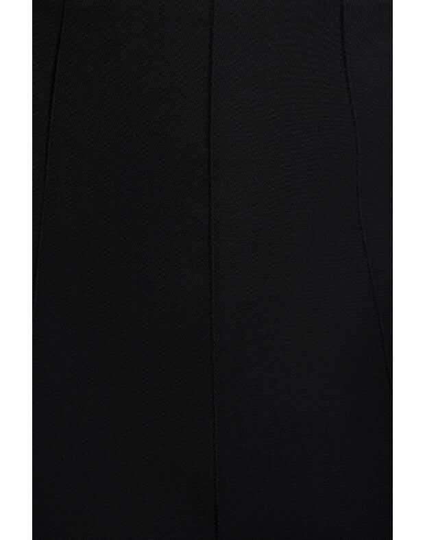 Spódnica mini z zakładkami w kokardę, czarna - Фото 7