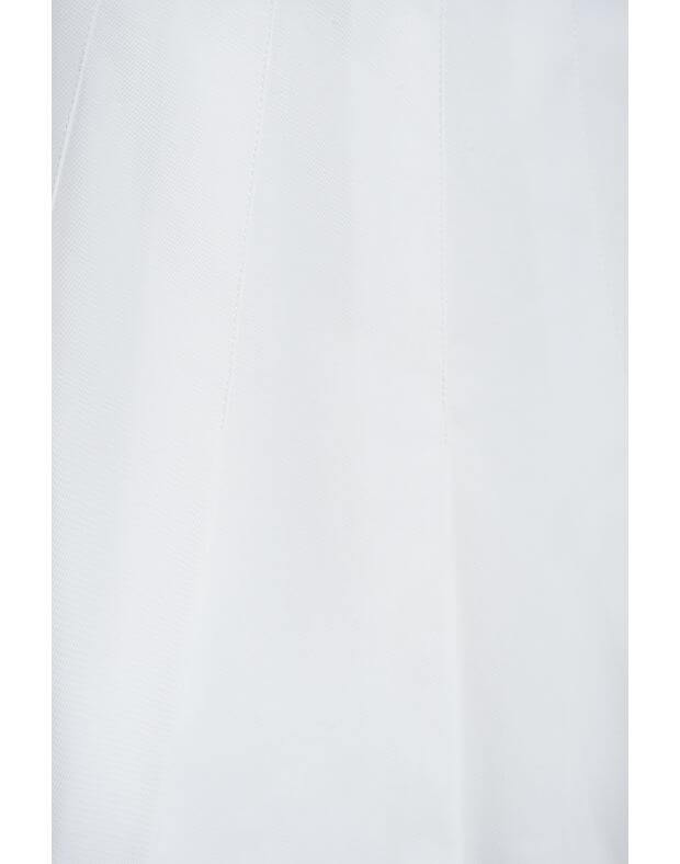 Spódnica mini z zakładkami w kokardę, biały - Фото 7
