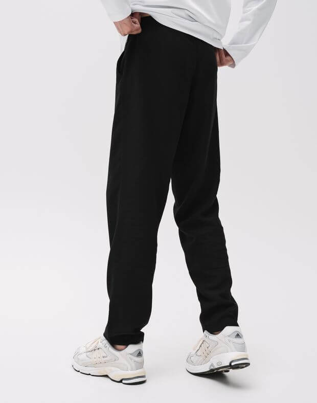 Чоловічі штани з легкої тканини, чорні - Фото 2