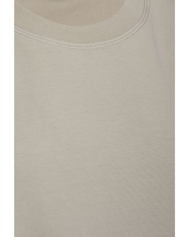 T-shirt męski z gęstej bawełny o super luźnym kroju, beżowy - Фото 7