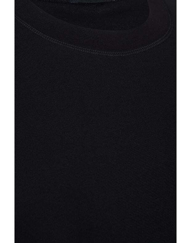 T-shirt męski z gęstej bawełny o super luźnym kroju, czarny - Фото 7