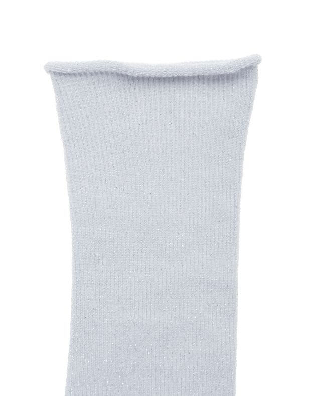 Жіночі шкарпетки з люрексом, срібні  - Фото 8