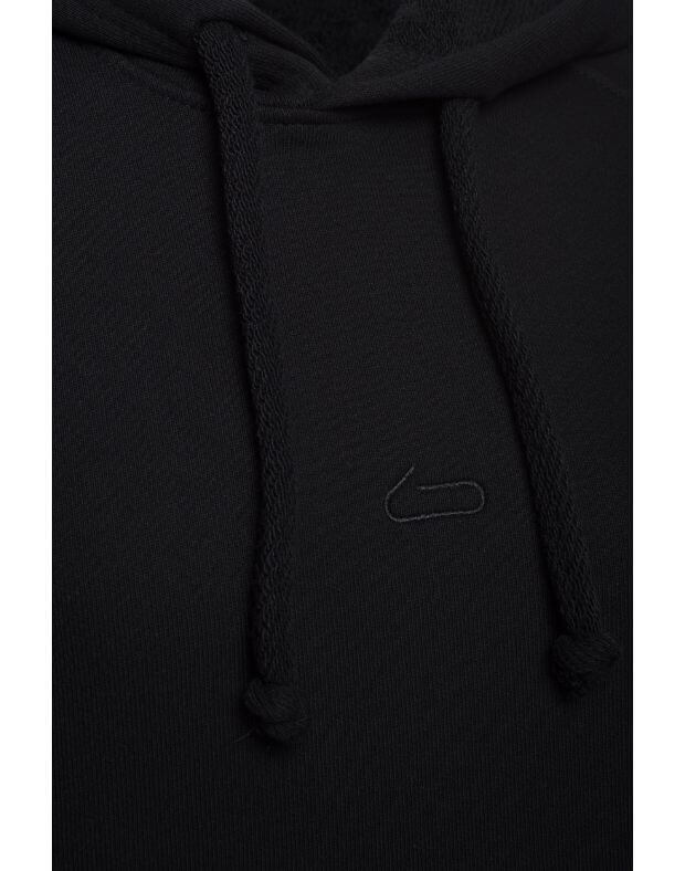 Bluza z kapturem męska oversize wiosenna, czarna - Фото 7