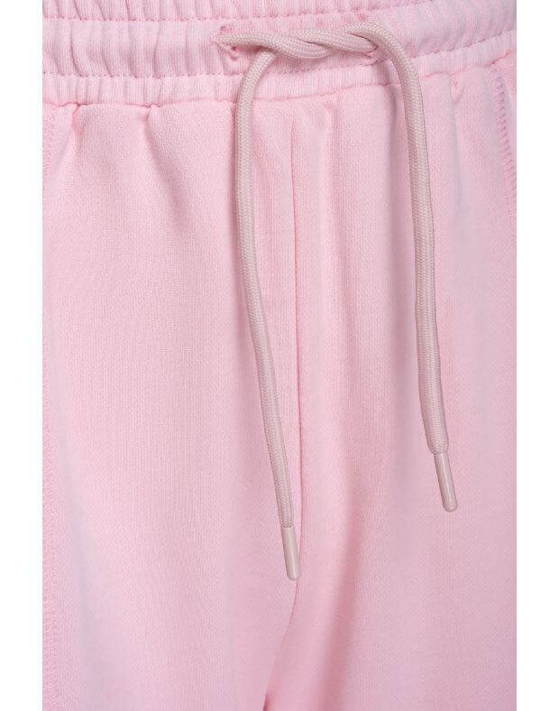 Штани літні прямого крою з декоративним центральним швом, світло-рожеві - Фото 7