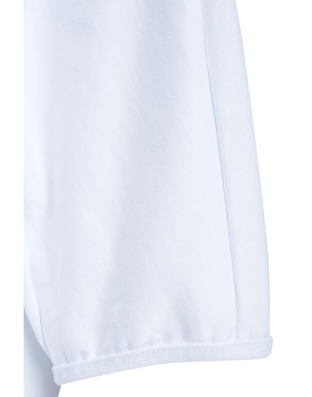 T-shirt oversize raglanowa z bardzo gęstej bawełny, biały - Фото 7