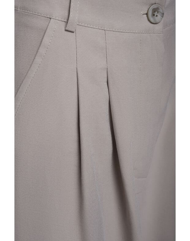 Spodnie basic oversize wykonane z lekkiej tkaniny, cappuccino - Фото 7