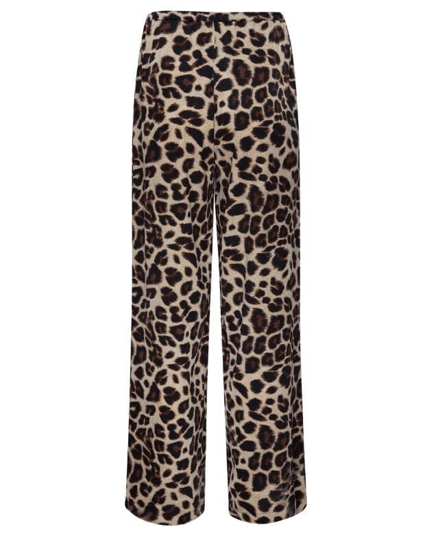 Штани сатинові піжамного стилю, принт леопард - Фото 8