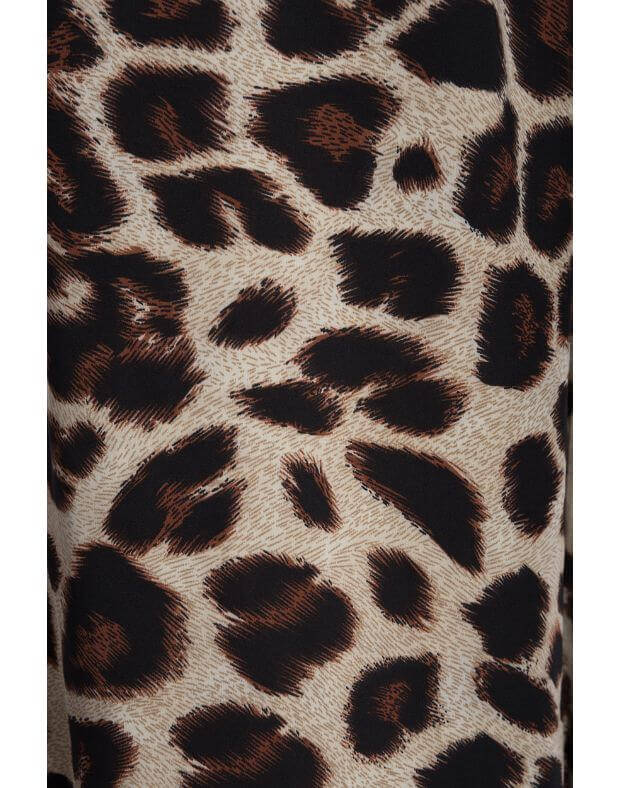 Штани сатинові піжамного стилю, принт леопард - Фото 7