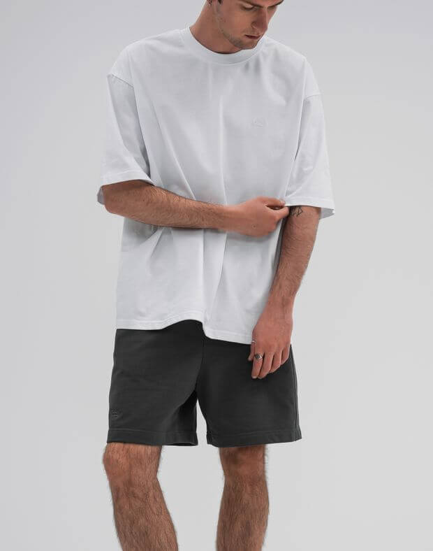Чоловічі шорти літні оверсайз, графіт - Фото 7