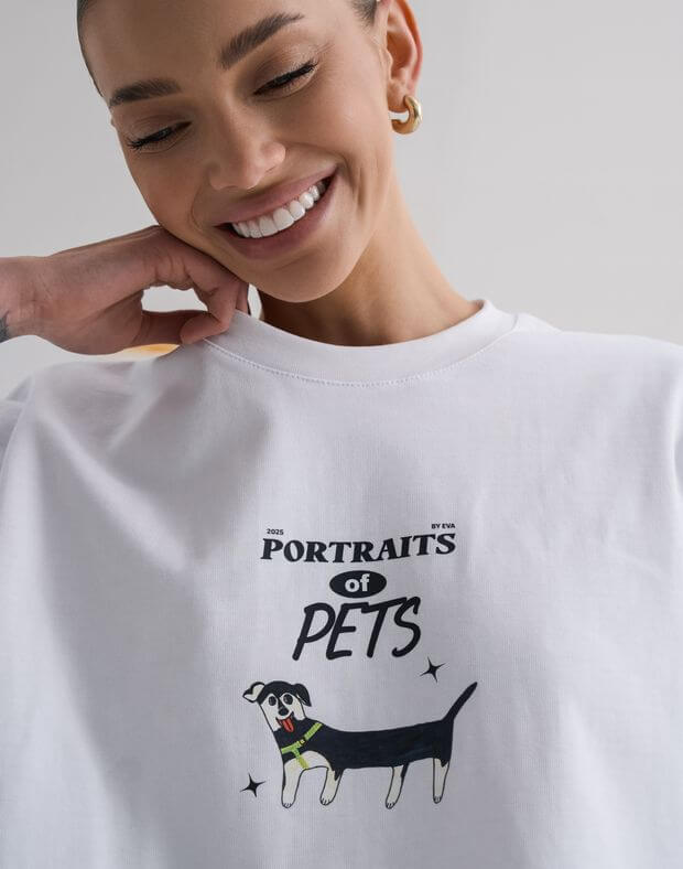 Футболка "Portraits of Pets" з принтом собачка by Eva - Фото 6
