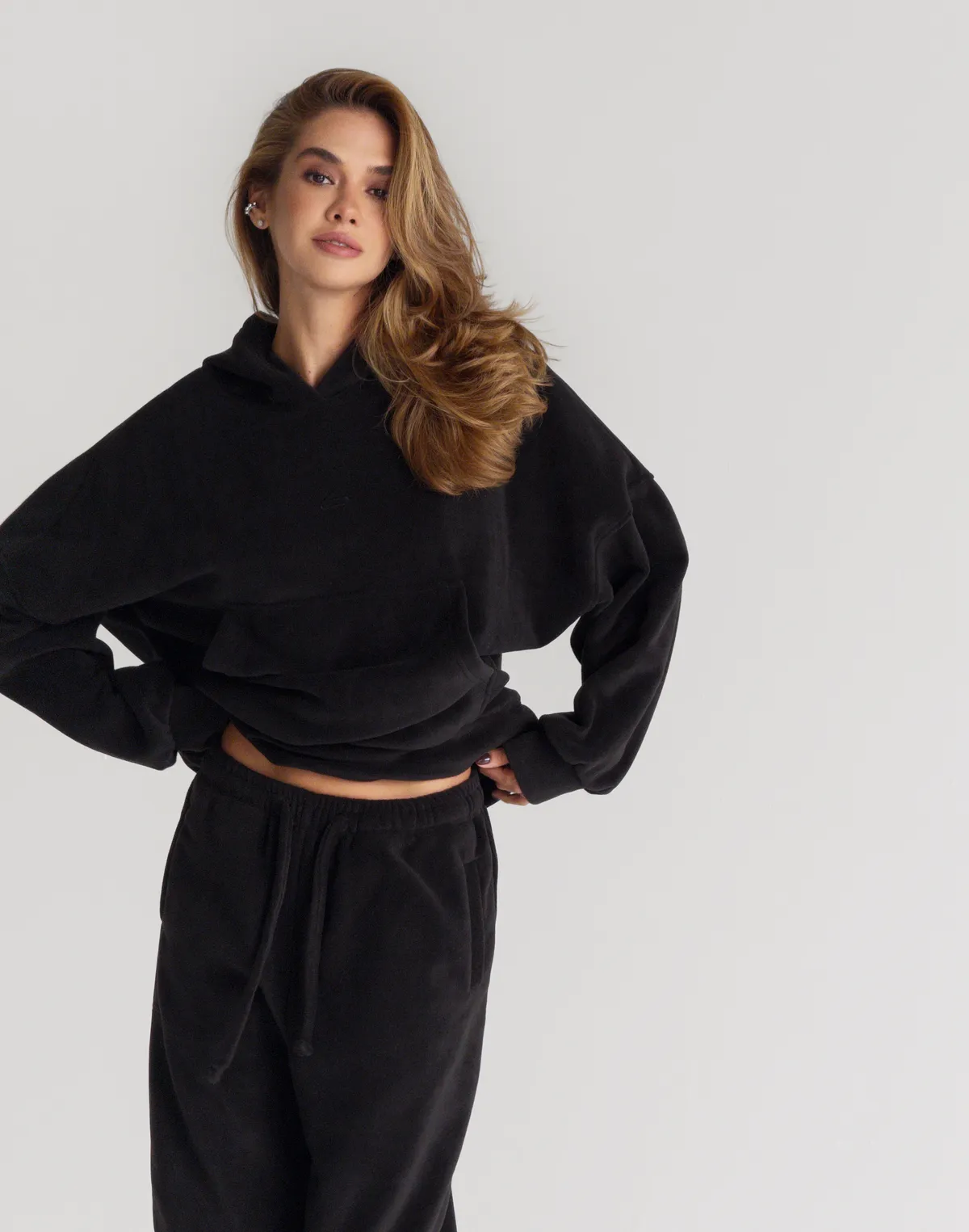 Худі оверсайз флісовий, антрацит - Фото 7