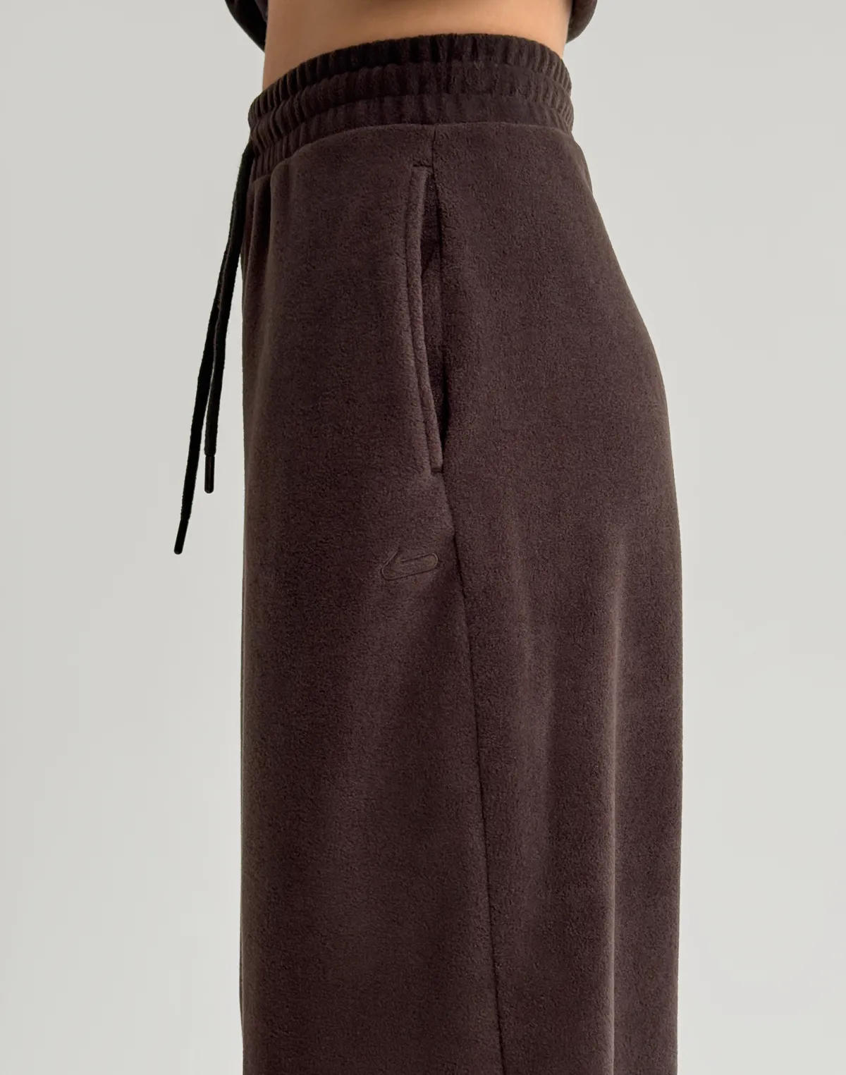 Джогери флісові оверсайз зимові, темний шоколад - Фото 5