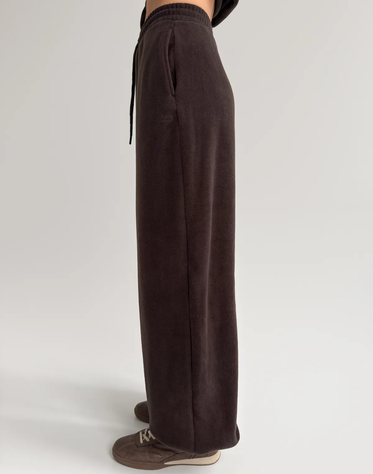 Джогери флісові оверсайз зимові, темний шоколад - Фото 7