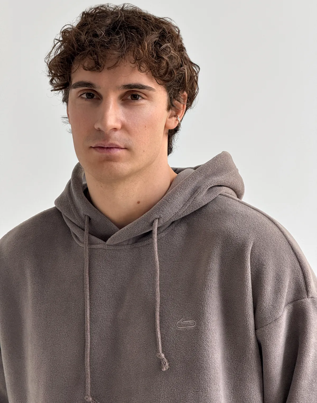 Флісовий чоловічий худі зимовий, сірий димчатий - Фото 5