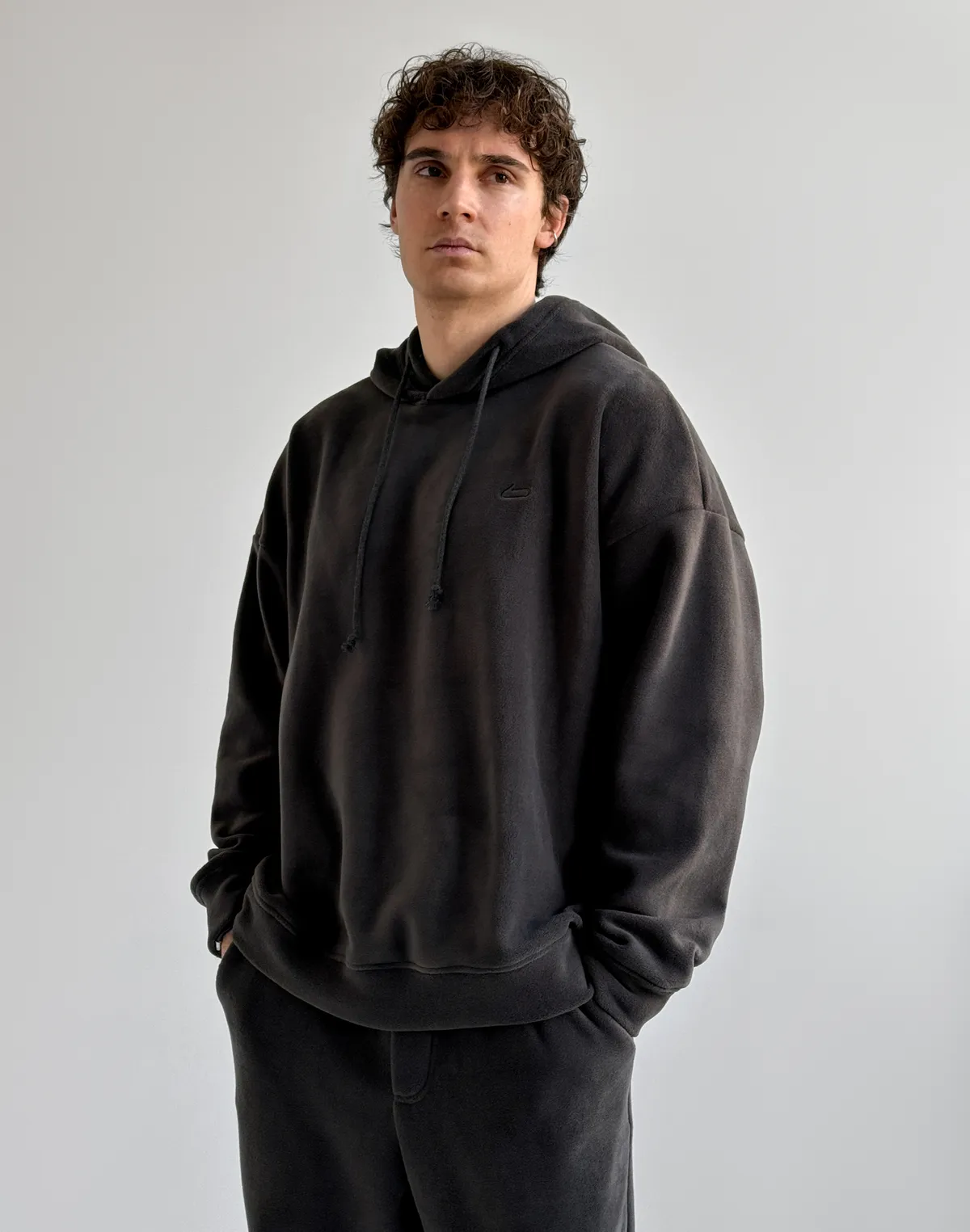 Флісовий чоловічий худі зимовий, графіт - Фото 7