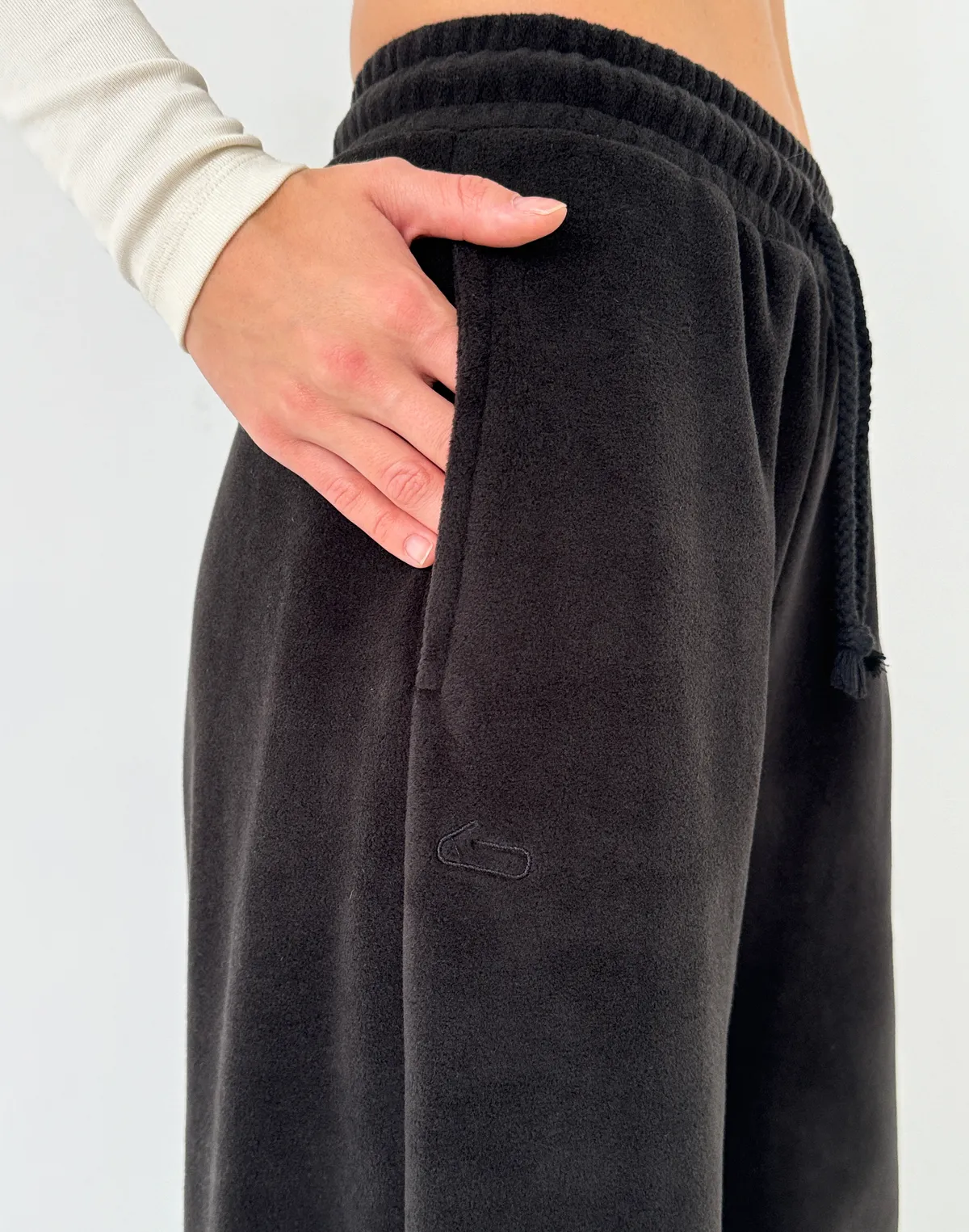 Джогери флісові оверсайз зимові, антрацит - Фото 5