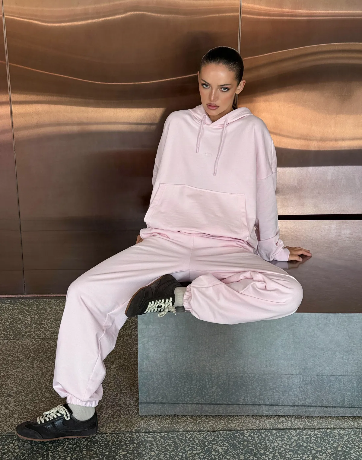 Джогери базові осінні, ніжно рожеві - Фото 4