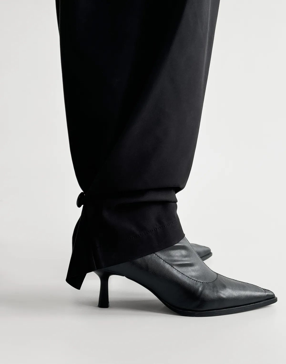 Штани трансформери з костюмної тканини, чорні - Фото 6