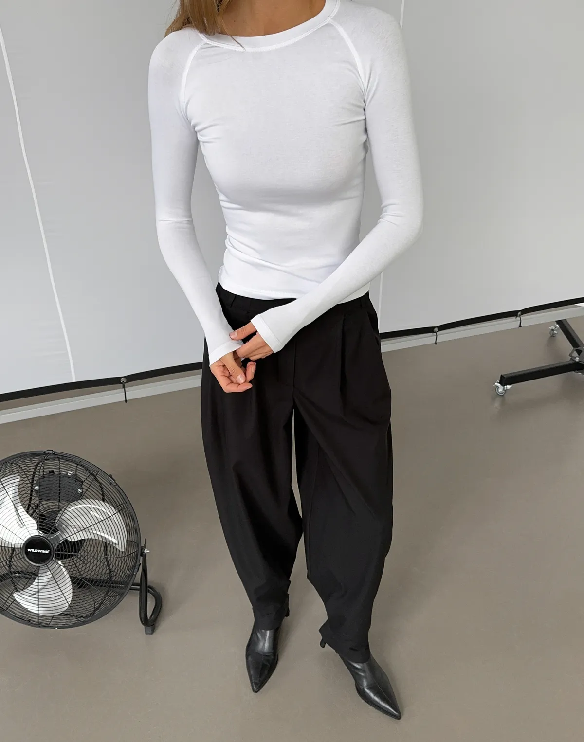 Штани трансформери з костюмної тканини, чорні - Фото 8