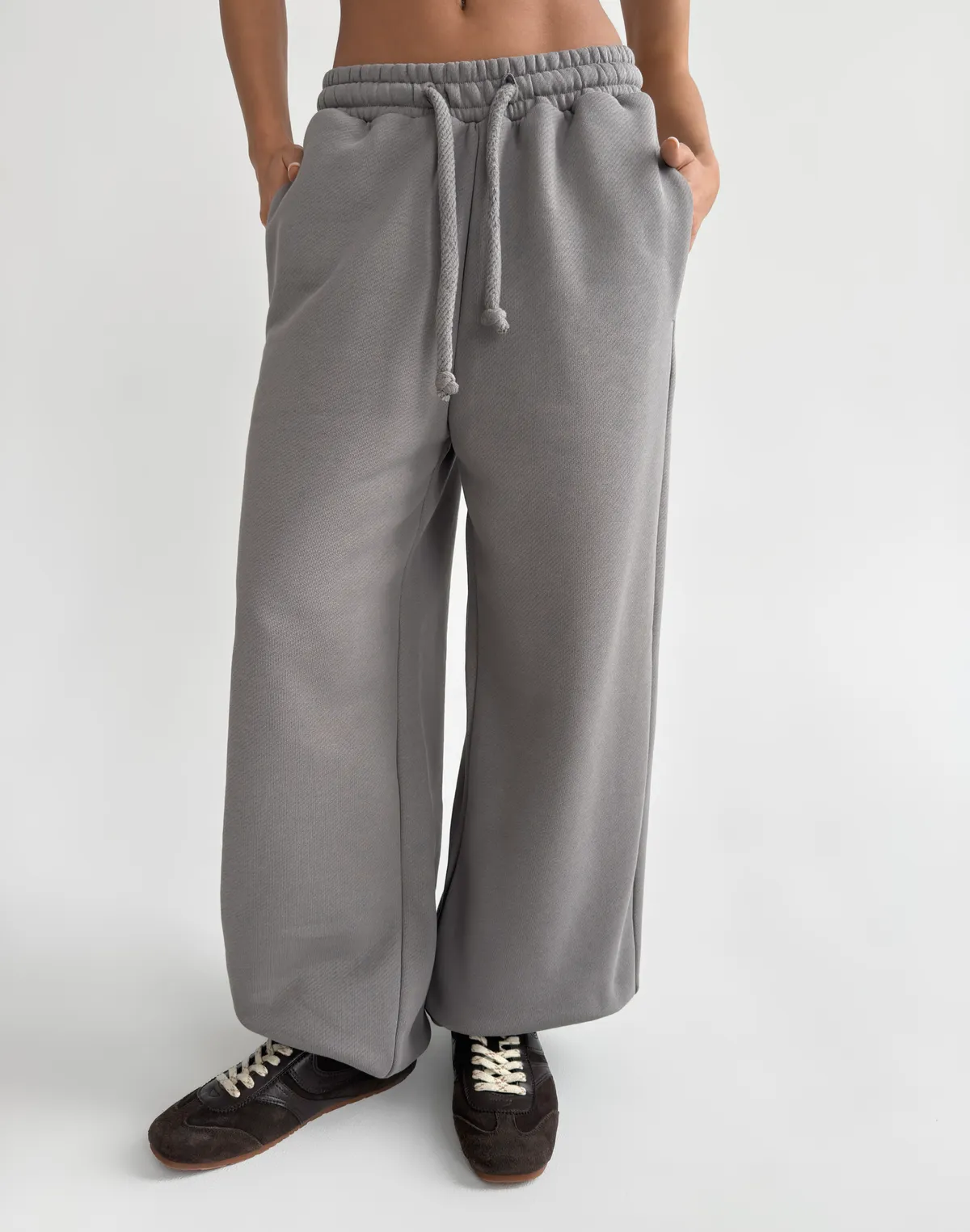 Джогери з начосом базові, темно сірі - Фото 1