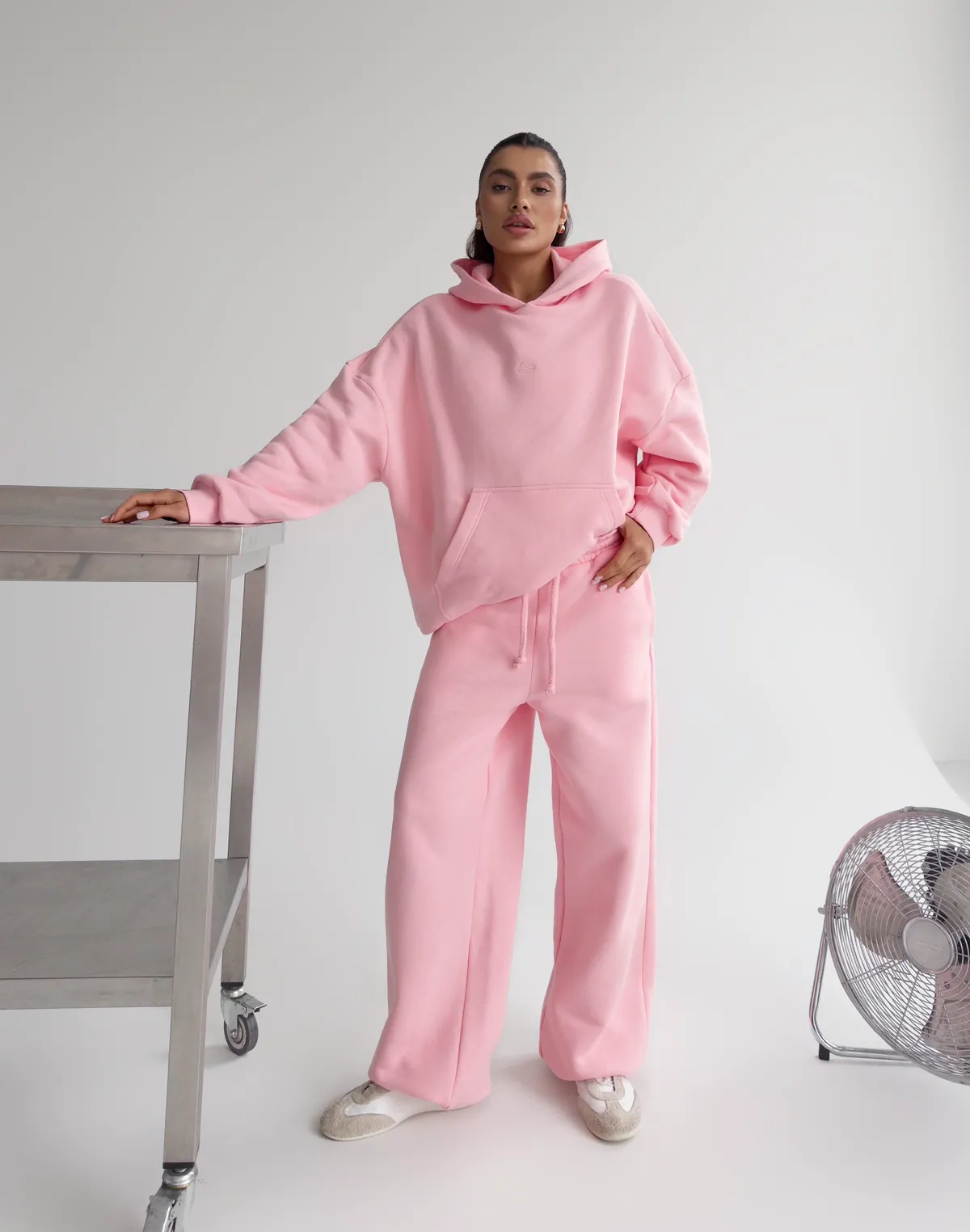 Худі оверсайз з начосом, рожевий - Фото 3