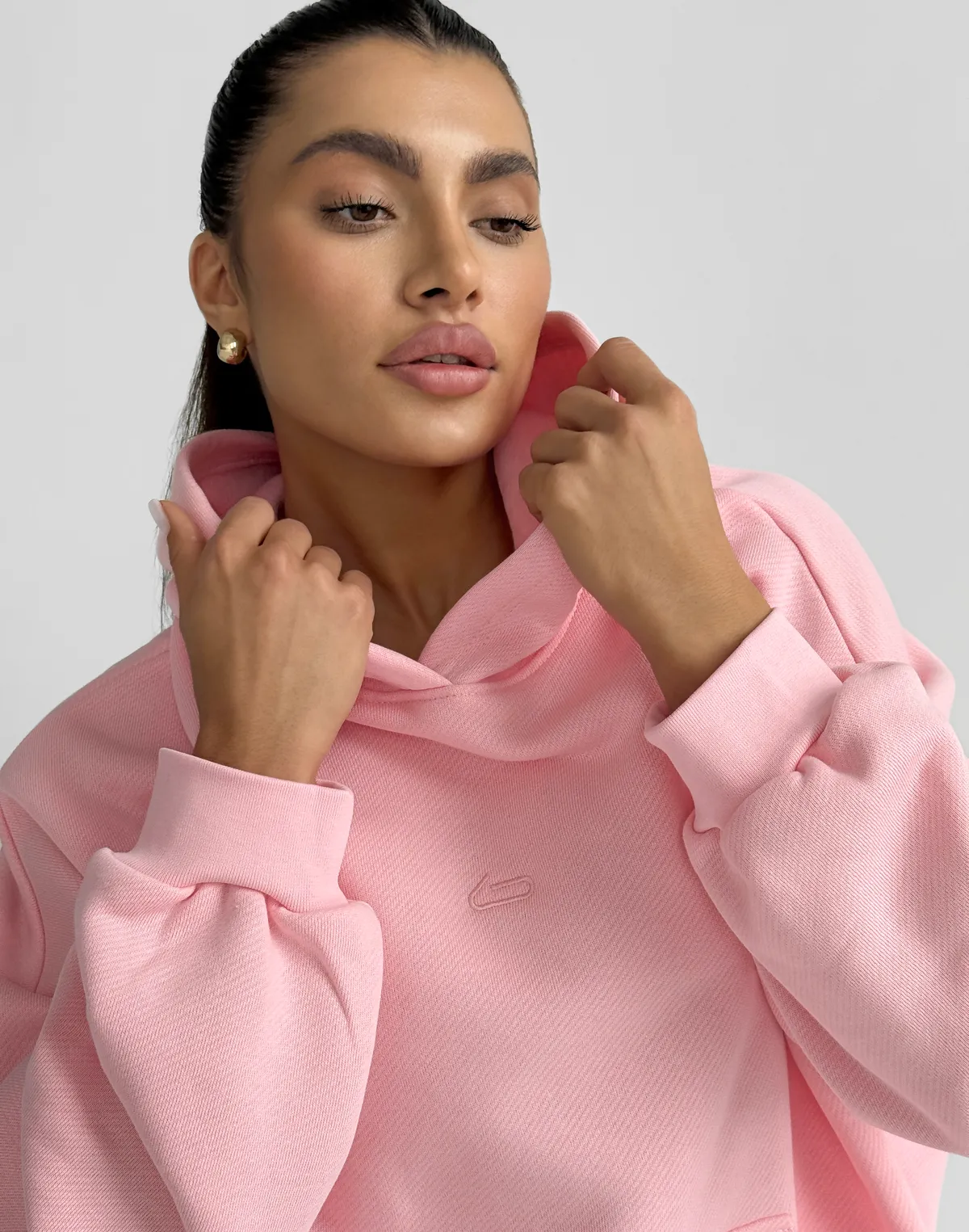 Худі оверсайз з начосом, рожевий - Фото 8