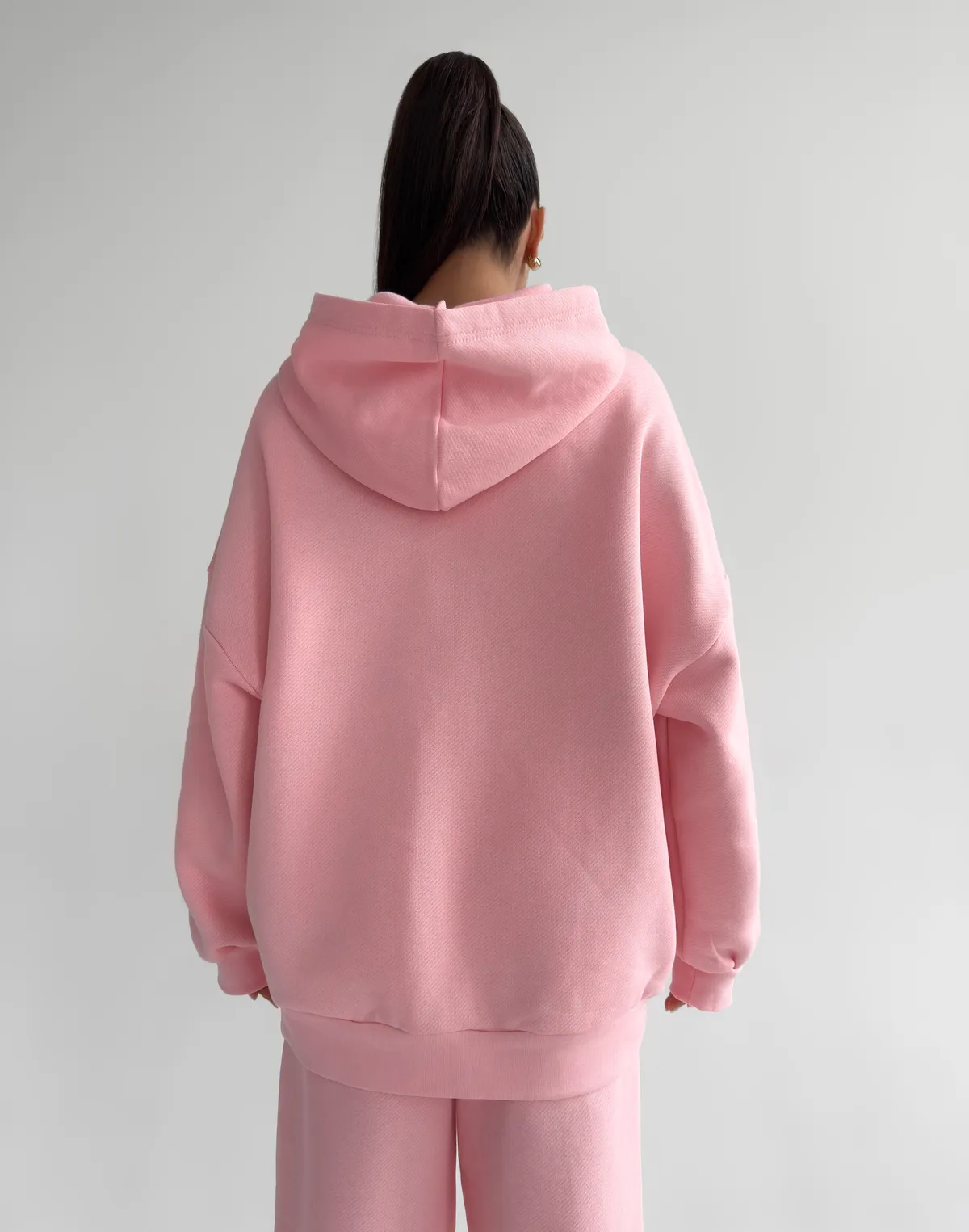 Худі оверсайз з начосом, рожевий - Фото 2