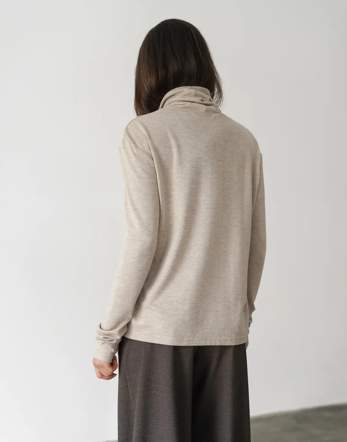 Гольф вільного крою, кавовий - Фото 2