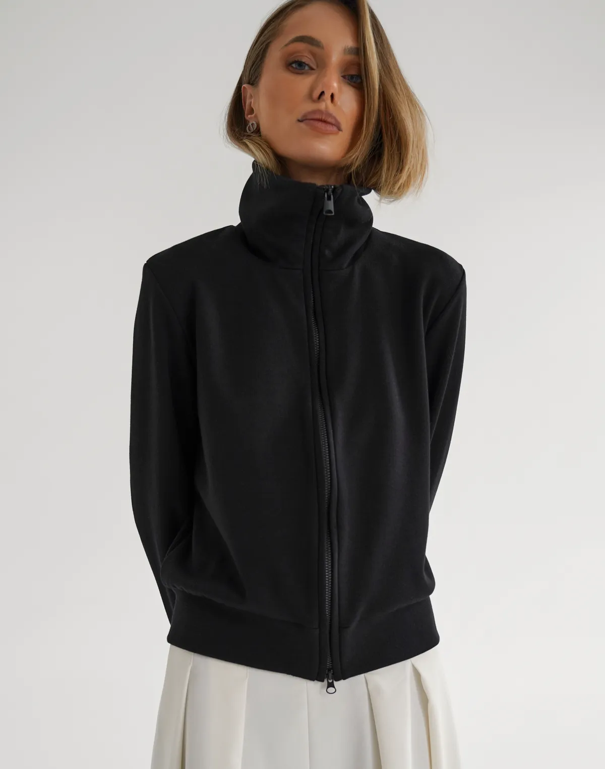 Светр ангорової вʼязки зимовий, чорний - Фото 7