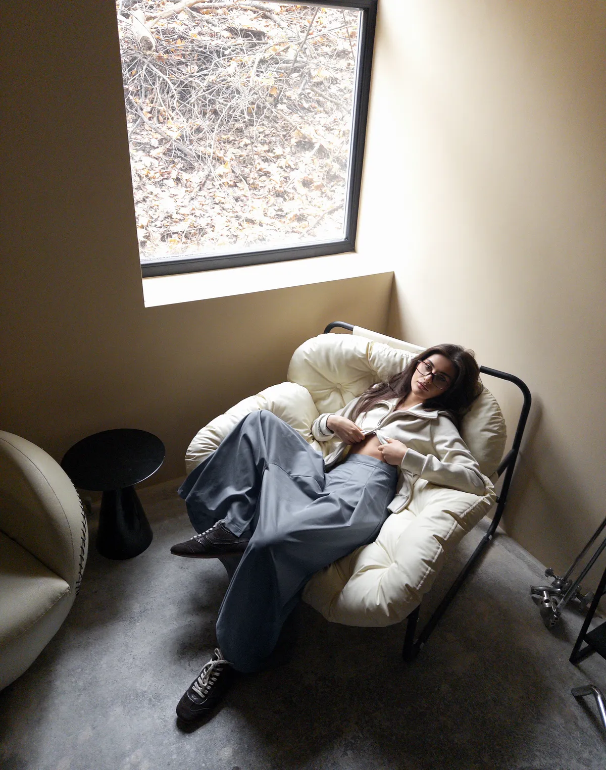 Спідниця максі у складку, сіра - Фото 3