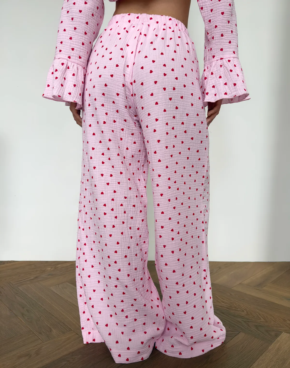 Штани піжамні, червоно-рожеві - Фото 2