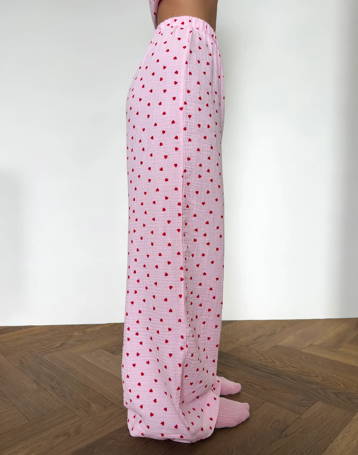 Штани піжамні, червоно-рожеві - Фото 8