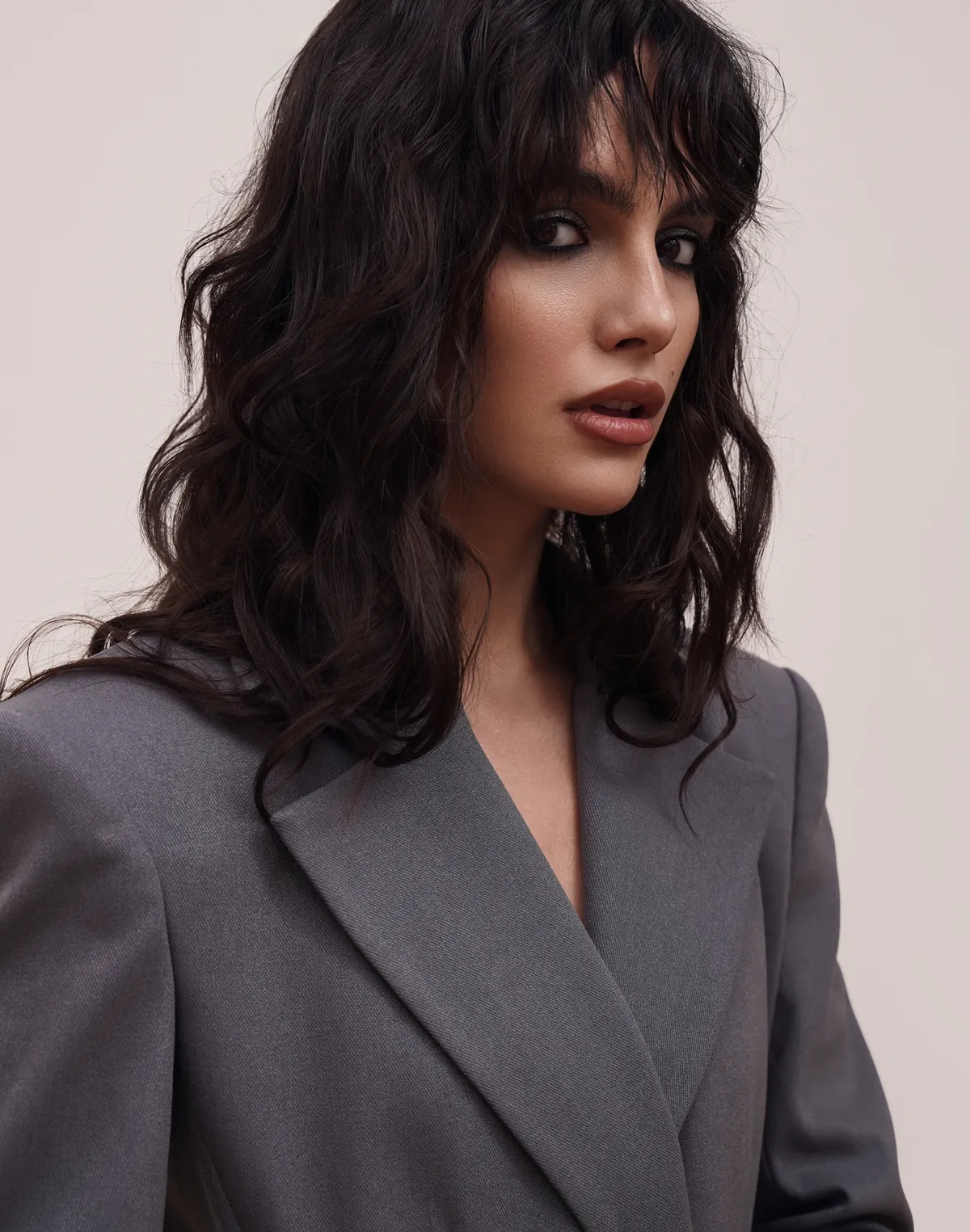 Жакет з акцентною талією, графіт - Фото 5