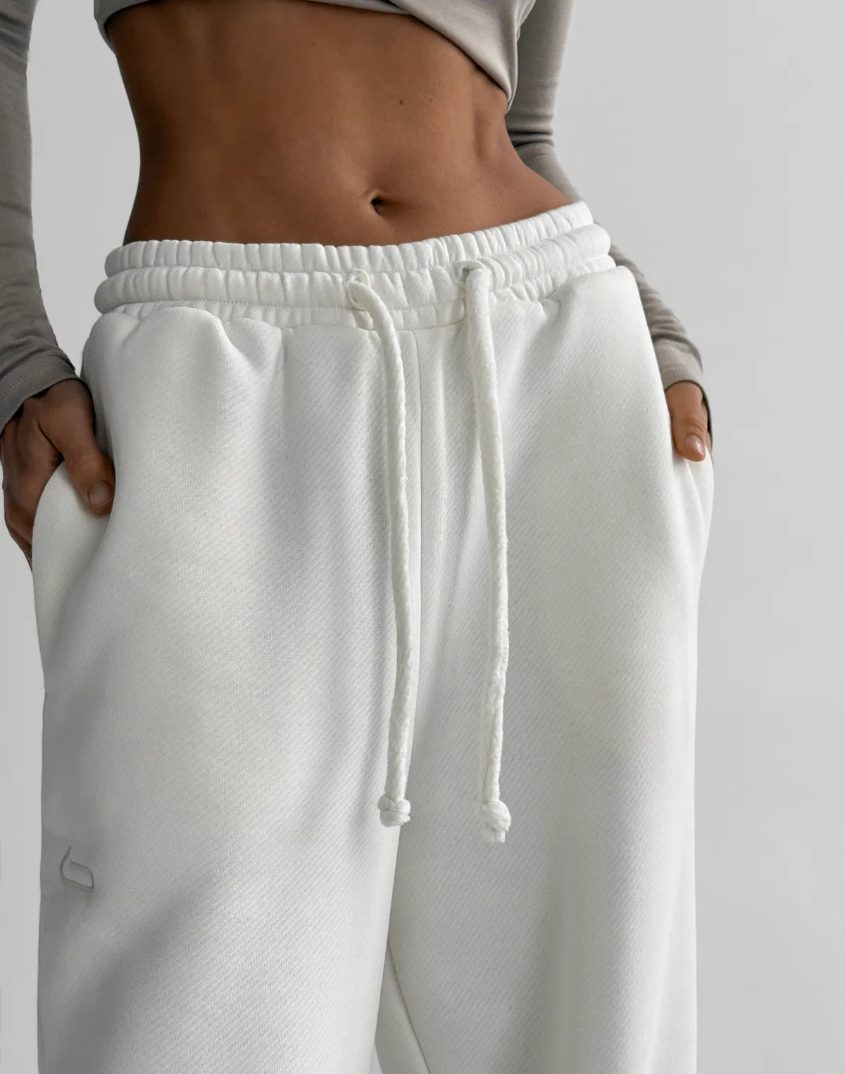 Джогери з начосом базові, екрю - Фото 5