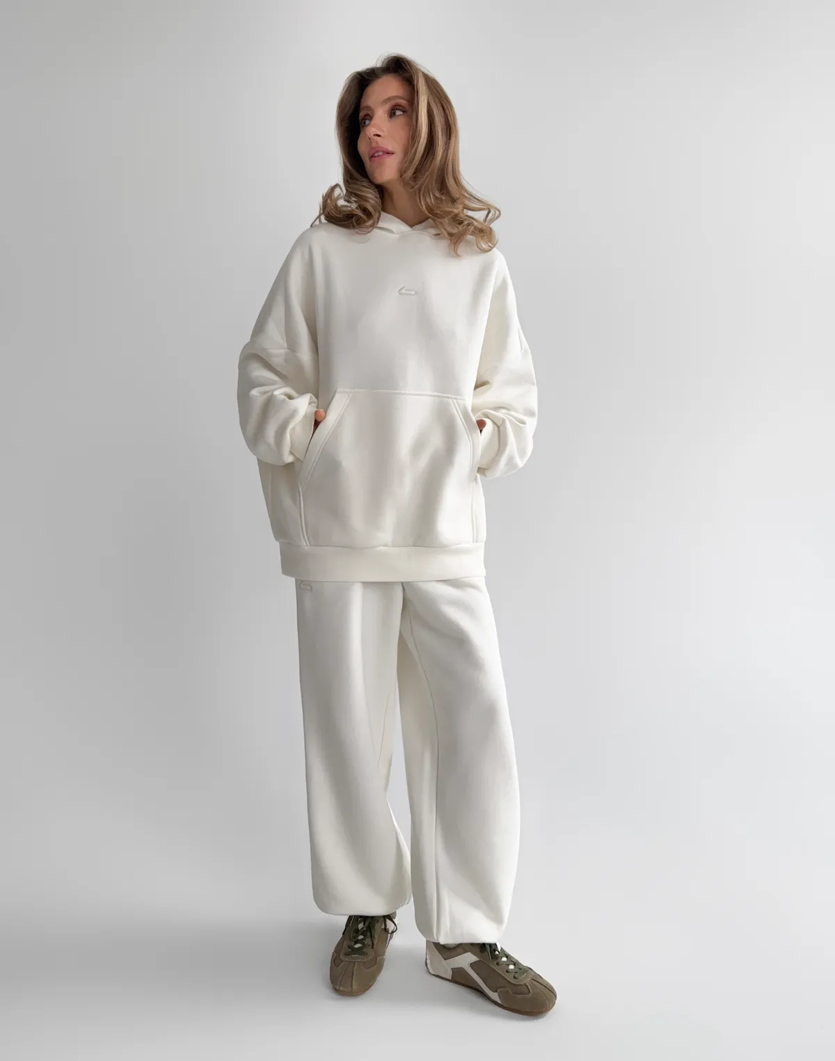 Джогери з начосом базові, екрю - Фото 3