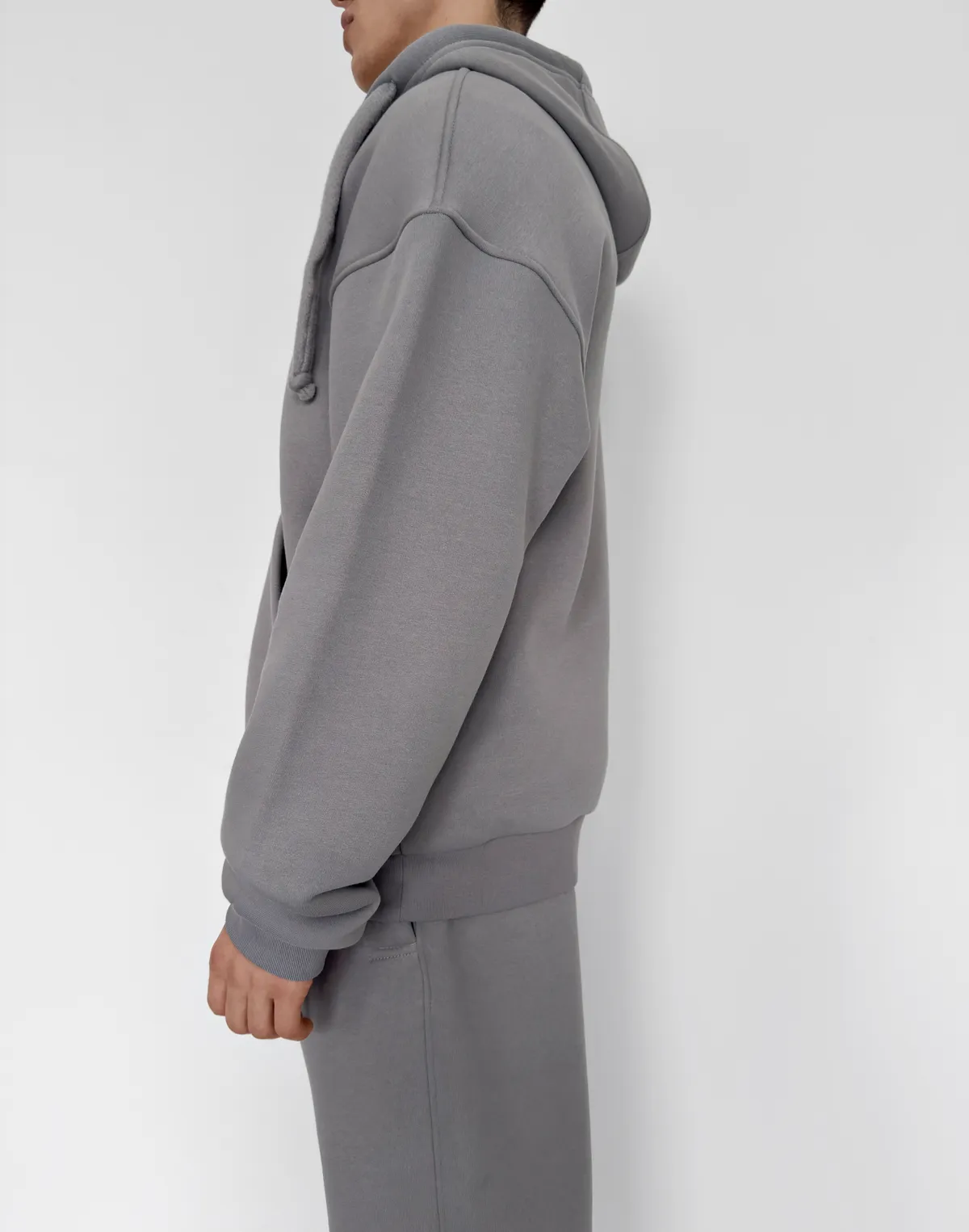 Зіпер з начосом зимовий чоловічий, сірий - Фото 6