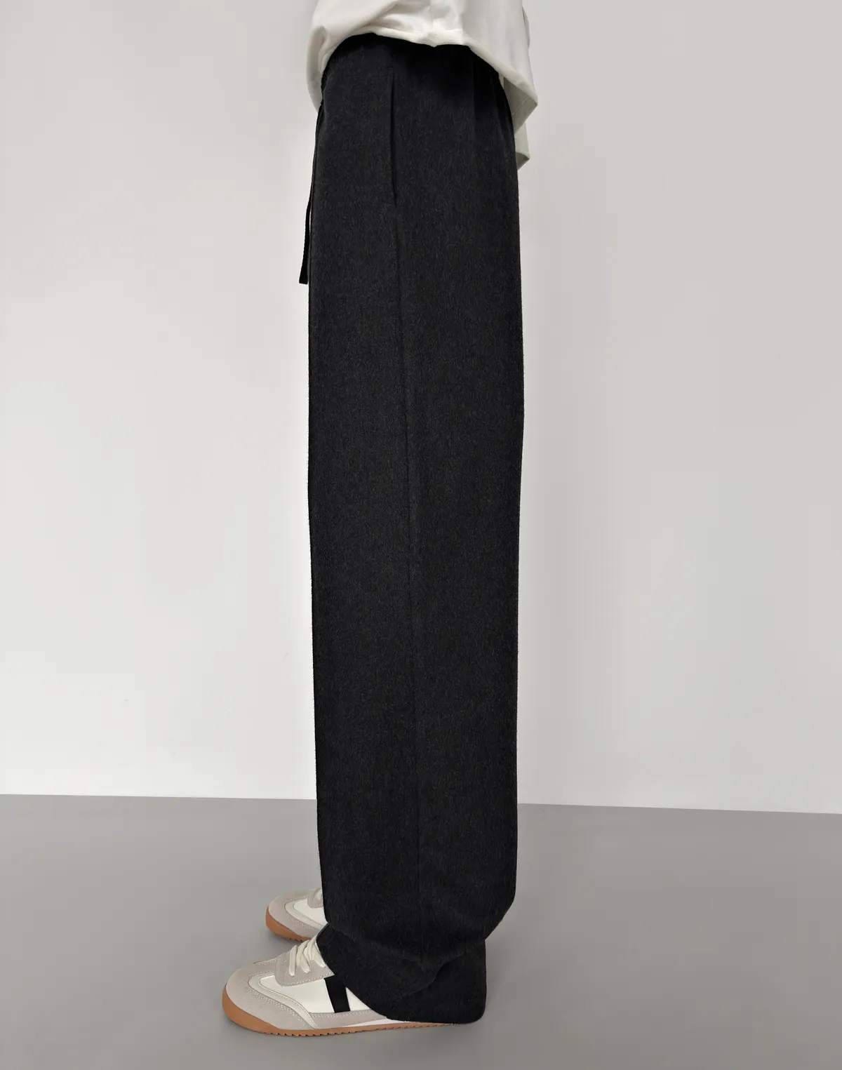 Чоловічі базові штани зимові з вовняної тканини, графіт - Фото 8