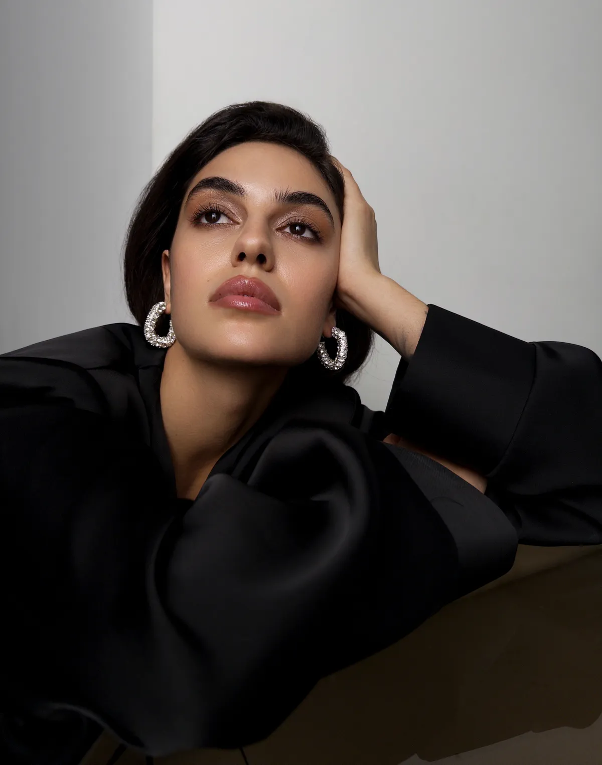 Сорочка-кімоно зі святкової колекції, чорна - Фото 6